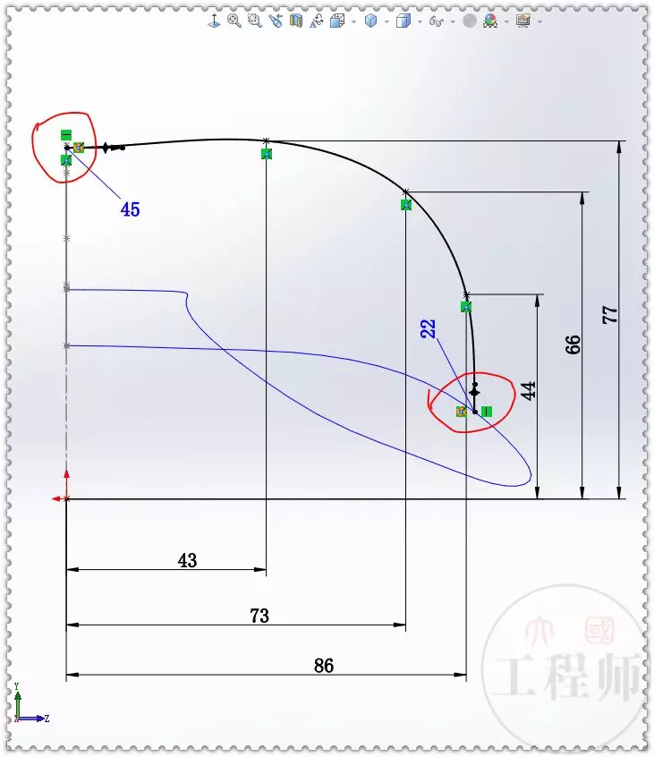 用SolidWorks建模一个自行车坐垫的图10