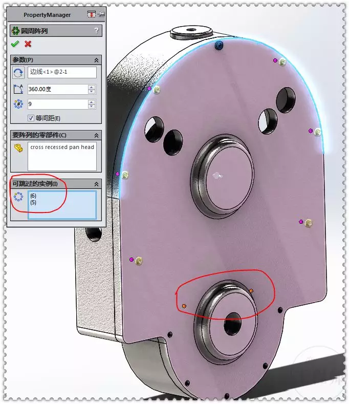 用SolidWorks设计的圆形活塞发动机机构的图19