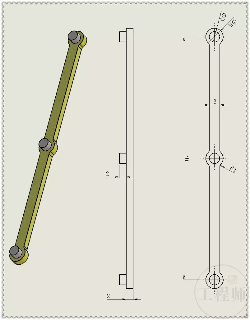 用SolidWorks设计的滑块停留连杆机构的图15