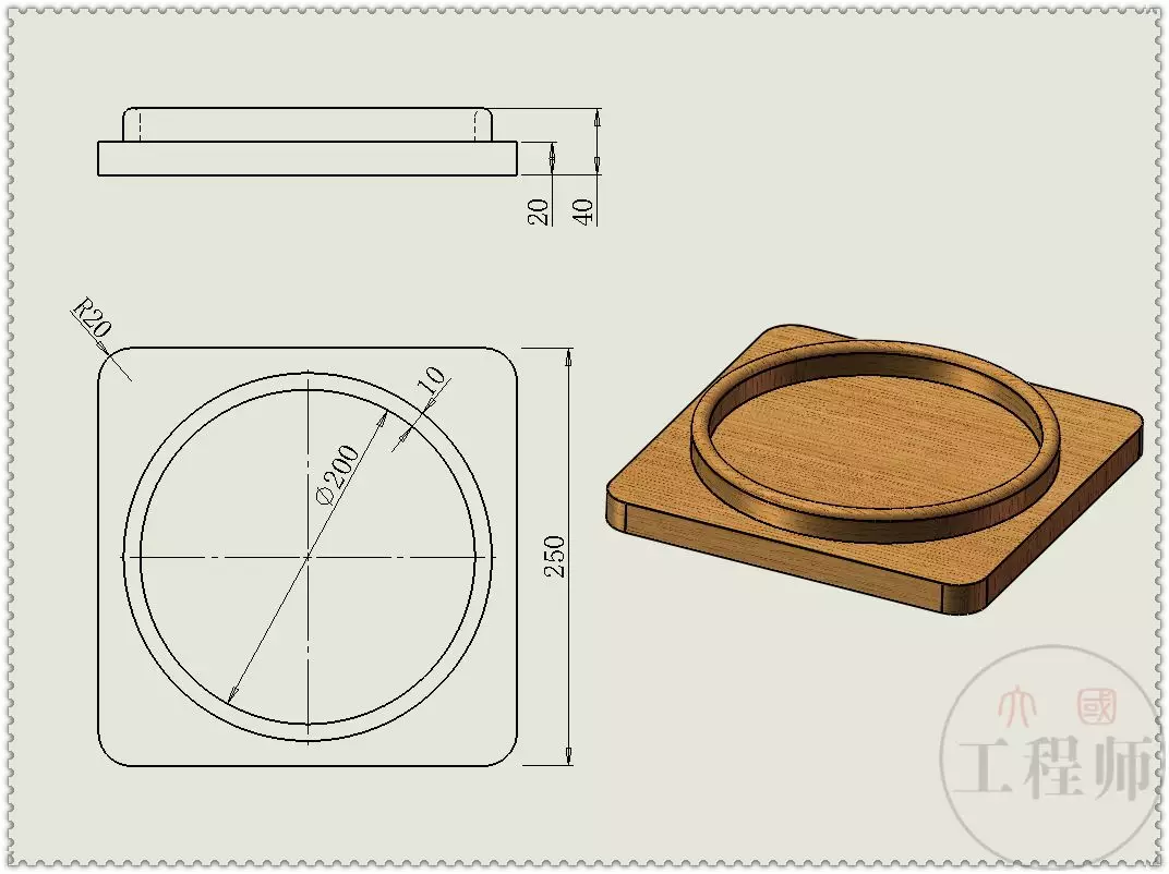 用SolidWorks设计的铁球坠落玩具的图2