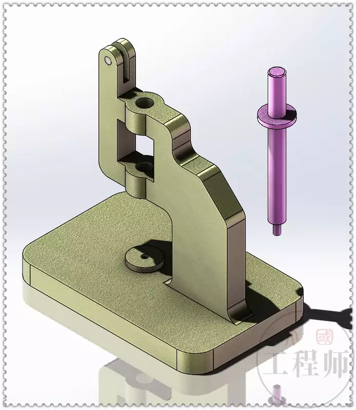 用SolidWorks设计一个带弹簧的手动冲压机制的图9