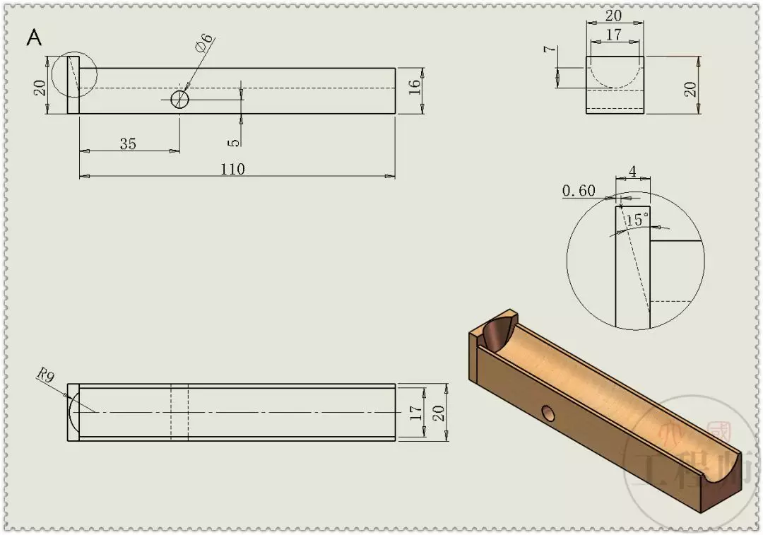 用SolidWorks设计的铁球坠落玩具的图6