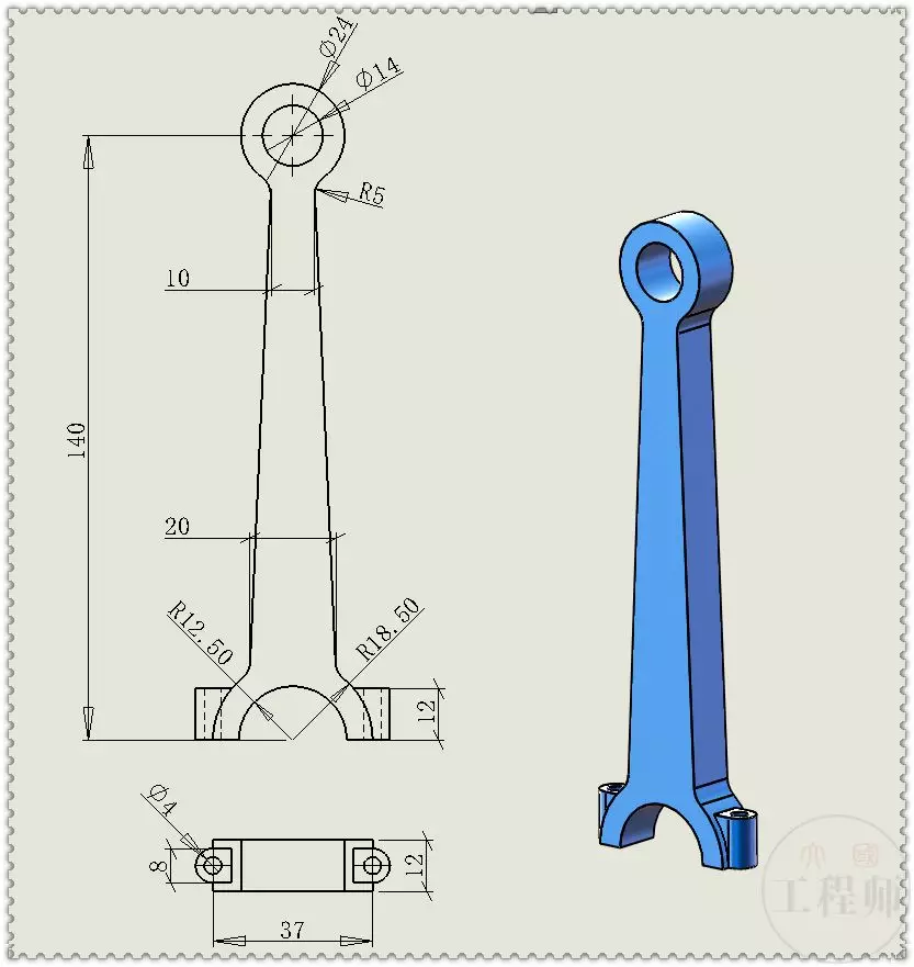 用SolidWorks设计的圆形活塞发动机机构的图10