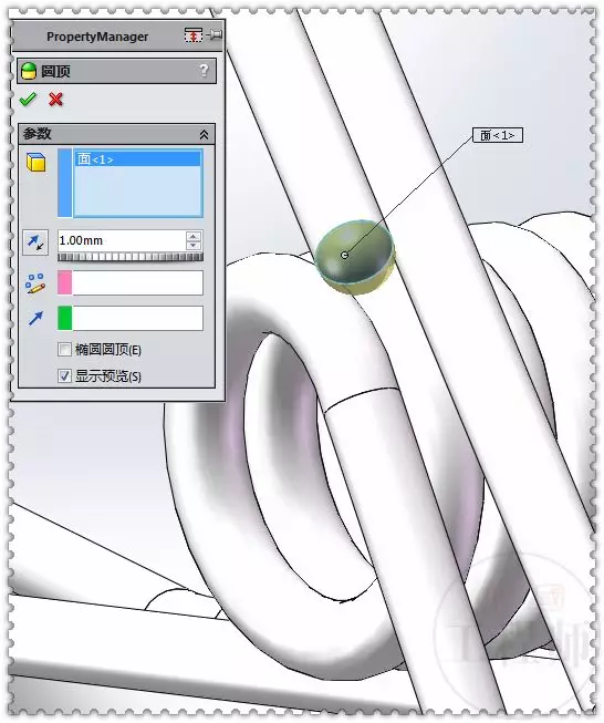 用SolidWorks建模一个弹簧夹子的图30