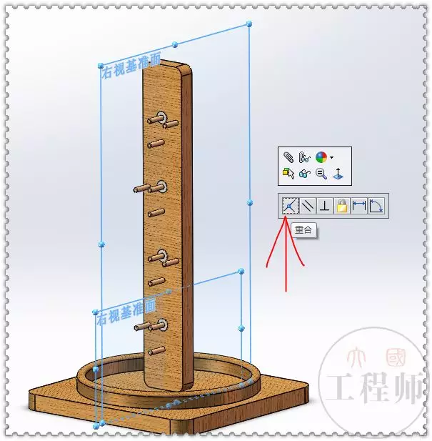 用SolidWorks设计的铁球坠落玩具的图15