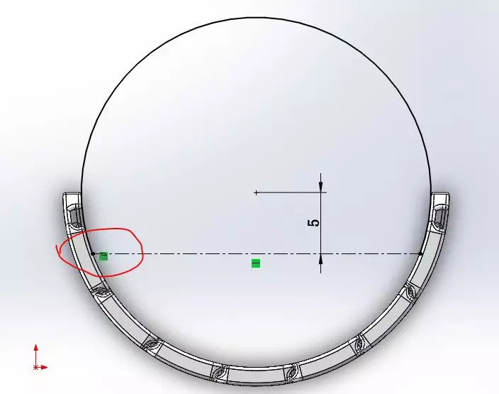 用SolidWorks折弯的指环的图29