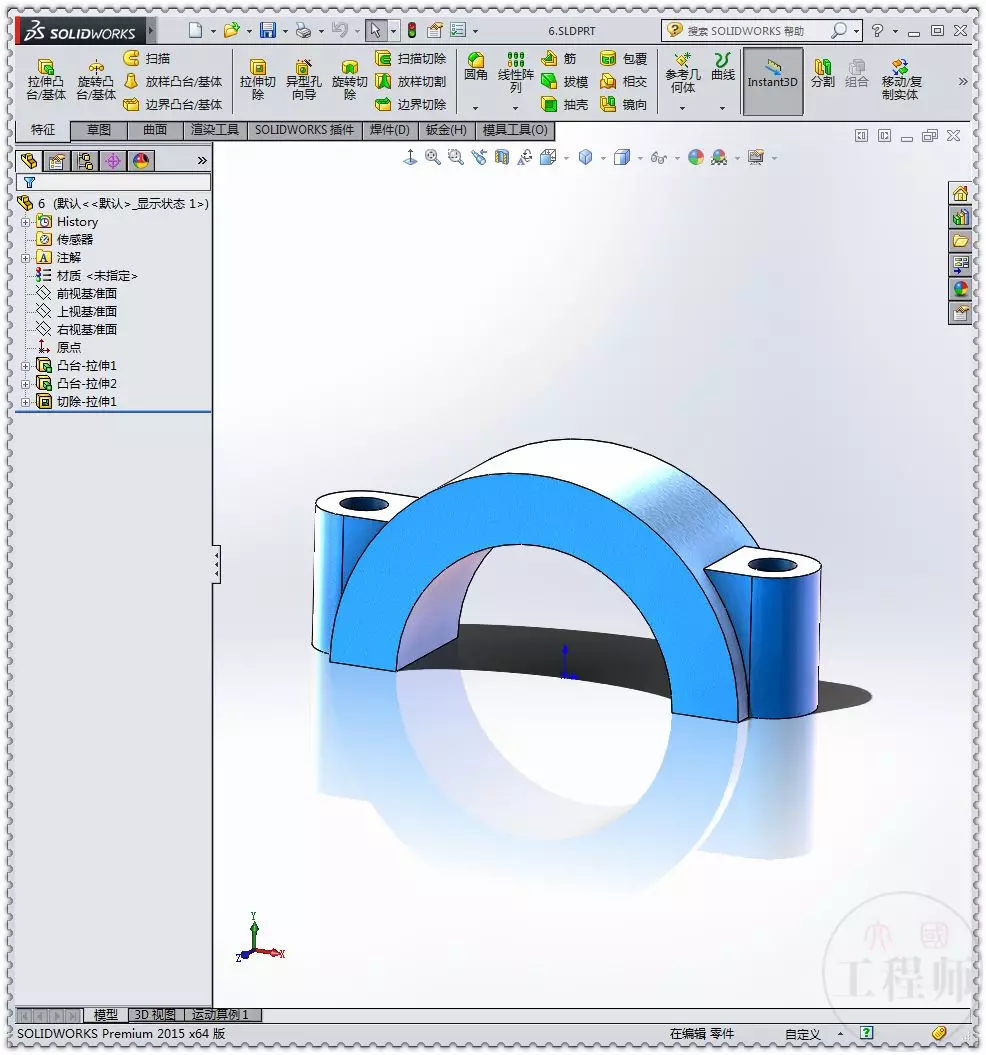 用SolidWorks设计的圆形活塞发动机机构的图11