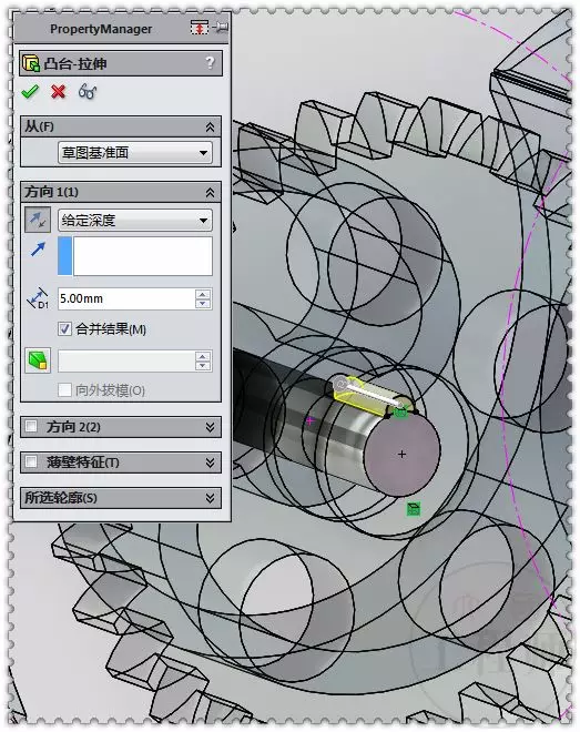 用SolidWorks设计的齿轮水表机制的图36