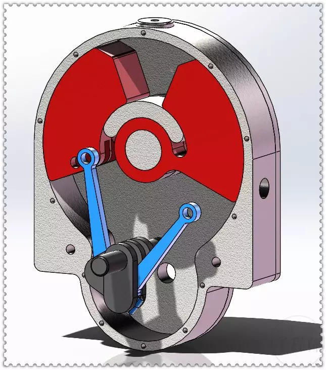 用SolidWorks设计的圆形活塞发动机机构的图34