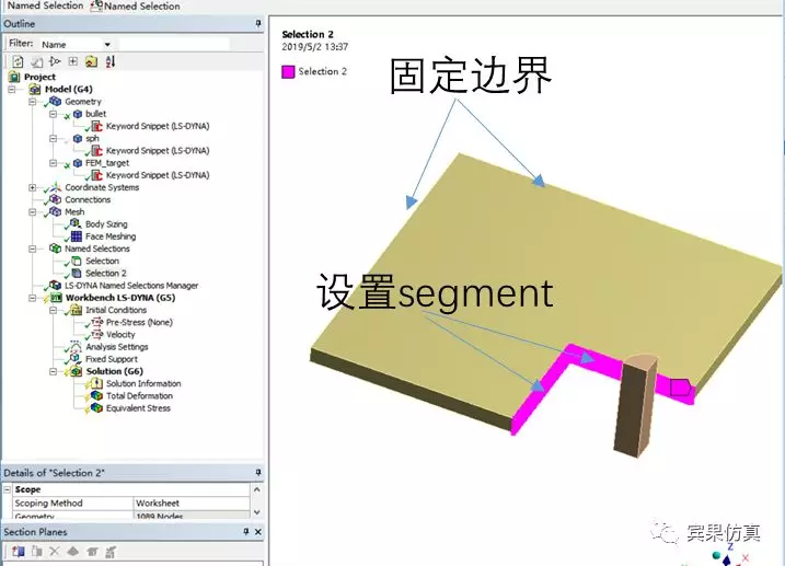 FEM-SPH耦合计算 LSDYNA（Workbench 前处理）的图5