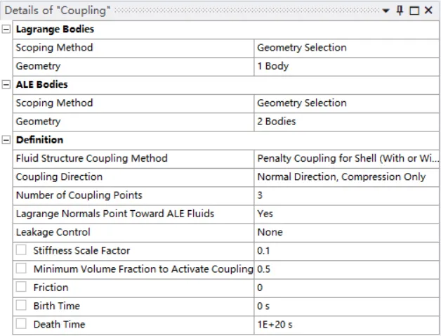 Workbench LSDYNA的bullet入水流固耦合计算的图3