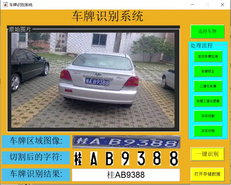 基于Matlab模板匹配方法的车牌识别系统设计的图8