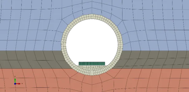 【ABAUQS】浮置板-隧道-土体-建筑有限元建模及动力响应的图3