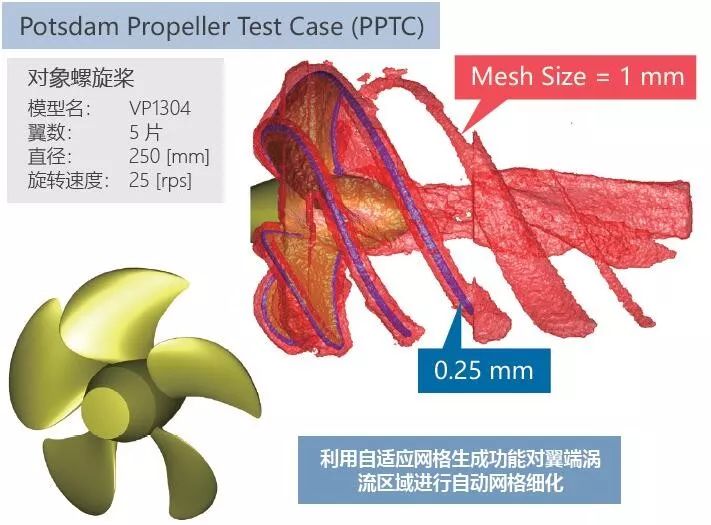 案例分享 | 利用MSC Cradle进行包含翼端涡流区域的螺旋桨气穴的预测的图4