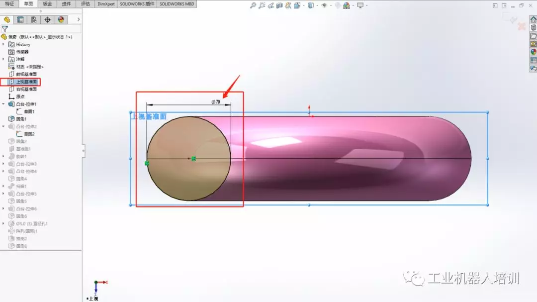 啥是佩奇？教你用SolidWorks绘制小猪佩奇的图5