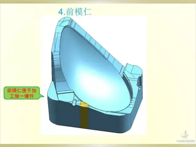 模具结构设计之汽车模车灯的图5