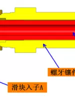 天天那几套模具，见过滑块螺纹旋转抽芯吗，来开开眼界！的图3