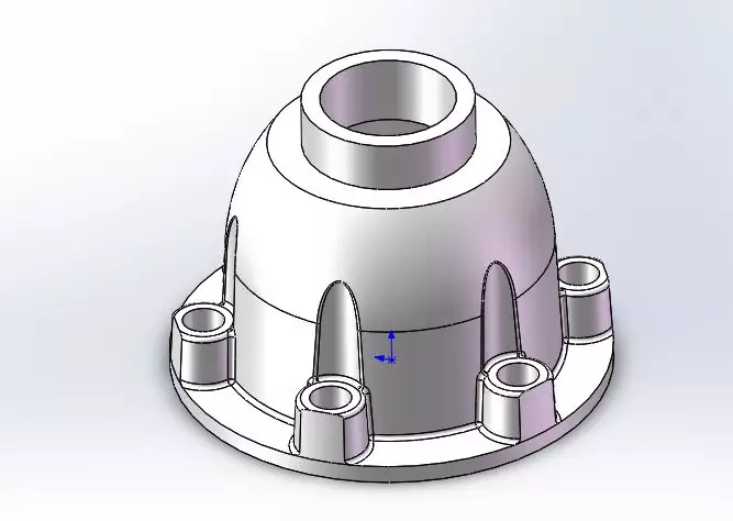 用SolidWorks画一个减速机的外壳的图22