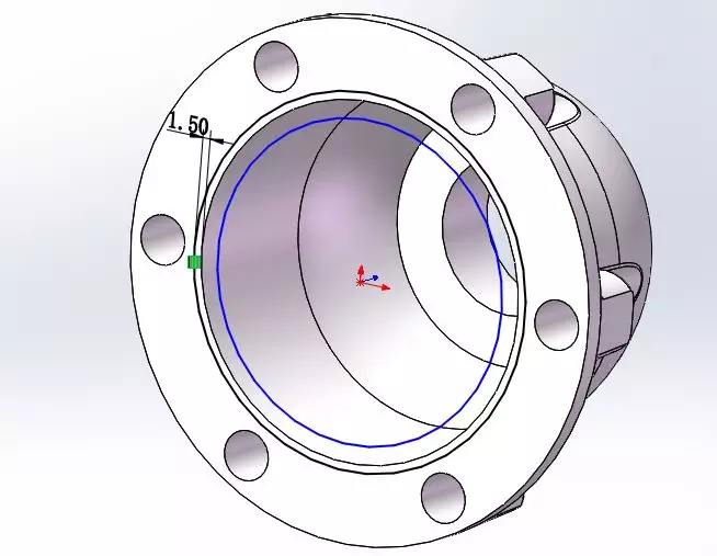 用SolidWorks画一个减速机的外壳的图23