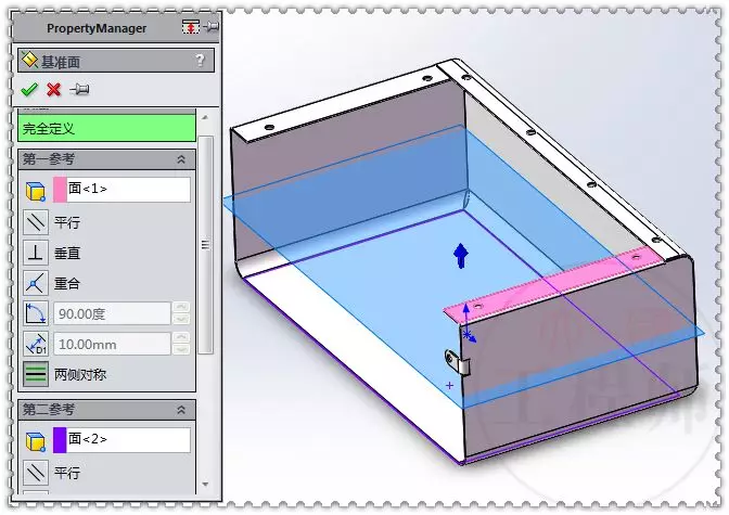 用SolidWorks设计的钣金壳体的图21