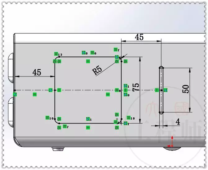 用SolidWorks设计的钣金壳体的图44