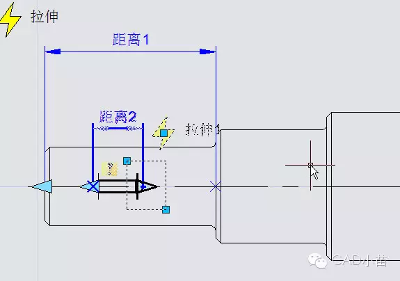 CAD动态块的链动作怎么用？【转载】的图5