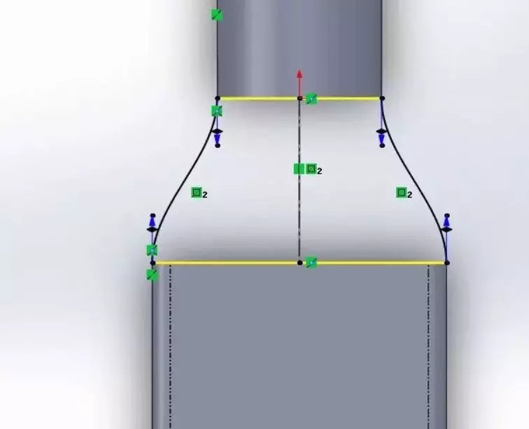 Solidworks圆管端部压扁部分的建模方法的图4