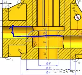 NX10实例教程——四通缸体座的图40