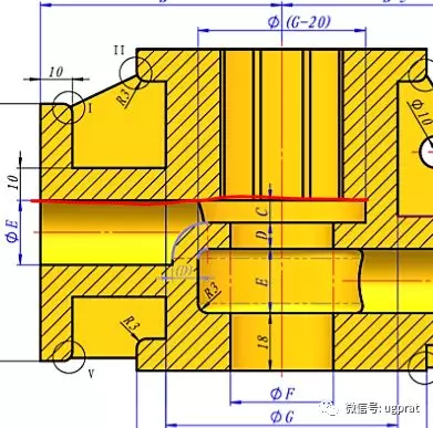 NX10实例教程——四通缸体座的图19