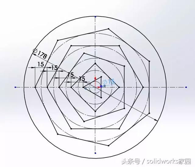 SolidWorks一步扫描变形塔的画法的图1