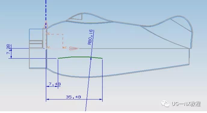 UG制作飞机模型详细教程的图28