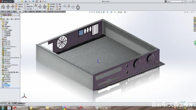 用SolidWorks钣金工具画一个桌面机箱的图1