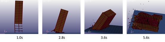 用户作品赏析 | 基于Ansys/LS-DYNA框剪结构爆破倒塌仿真分析的图13