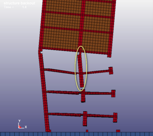 用户作品赏析 | 基于Ansys/LS-DYNA框剪结构爆破倒塌仿真分析的图19