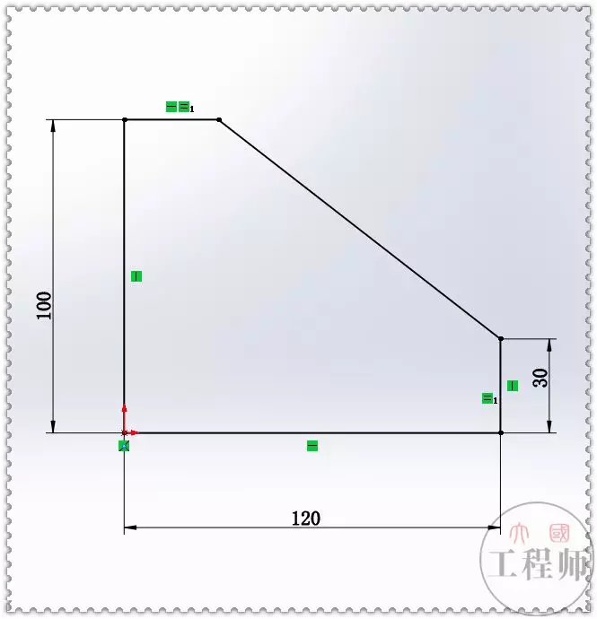 在SolidWorks里把实体转为钣金，这次用的是草图切口的图2