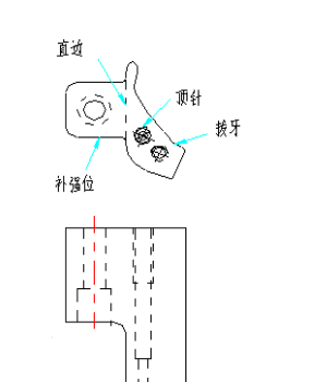 冲压模具设计：冲小孔异形冲裁结构设计标准的图4