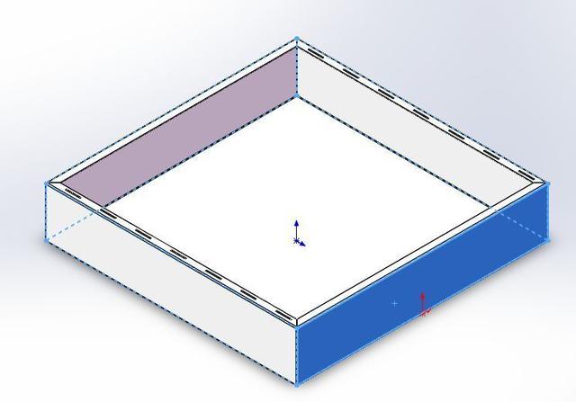 用SolidWorks钣金工具画一个桌面机箱的图11