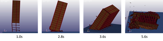 用户作品赏析 | 基于Ansys/LS-DYNA框剪结构爆破倒塌仿真分析的图14