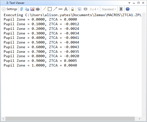 ZEMAX | 如何编写 ZPL 宏：计算环带垂轴色差的图6