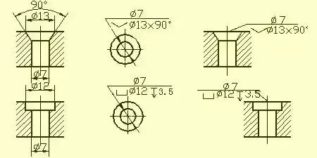 CAD、proe、SW机械制图之零件图的尺寸标注法的图7