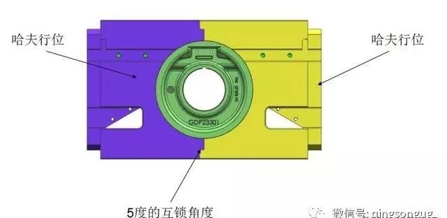 UG模具设计之行位中带斜行位结构的图3