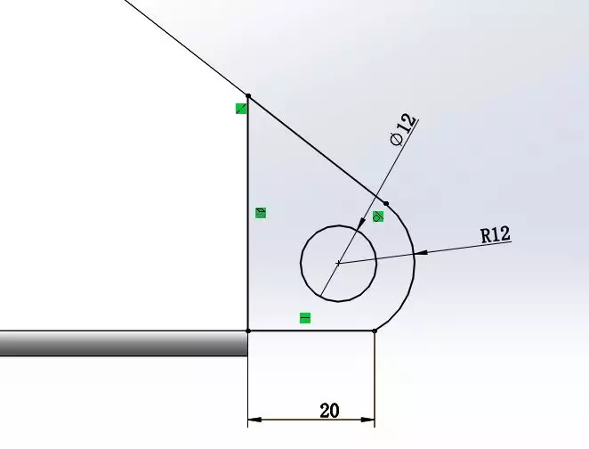 用SolidWorks建模的钣金零件的图21