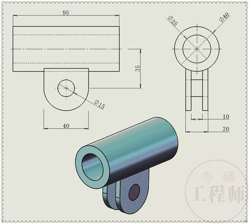 用SolidWorks设计的杠杆螺杆空间机构的图10