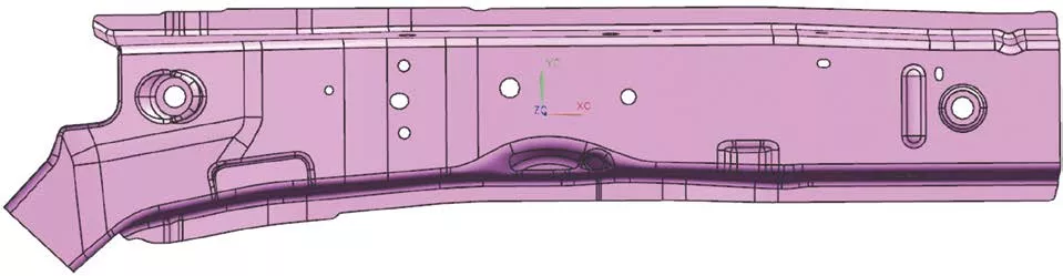 汽车纵梁类件的冲压工艺优化的图1