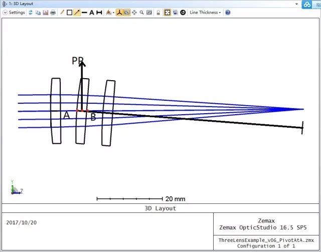 OpticStudio 如何让光学元件绕空间任意一点倾斜的图5