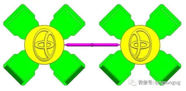 丰田标志注塑模具设计-浇注系统及模仁大小的确定的图7