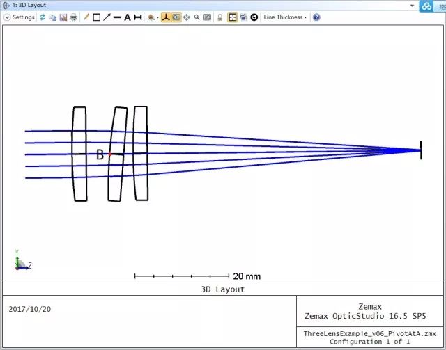 OpticStudio 如何让光学元件绕空间任意一点倾斜的图6