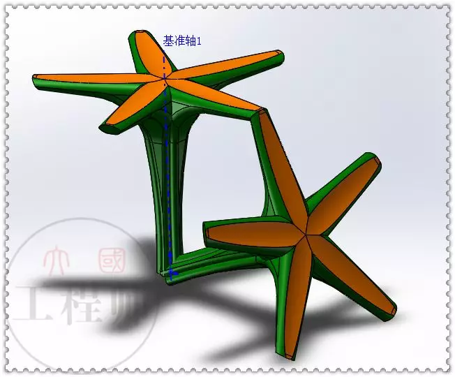 用SolidWorks建模的复杂几何体的图22