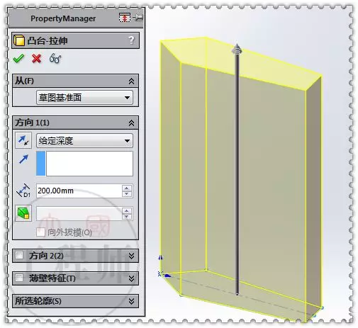 用SolidWorks建模的复杂几何体的图5