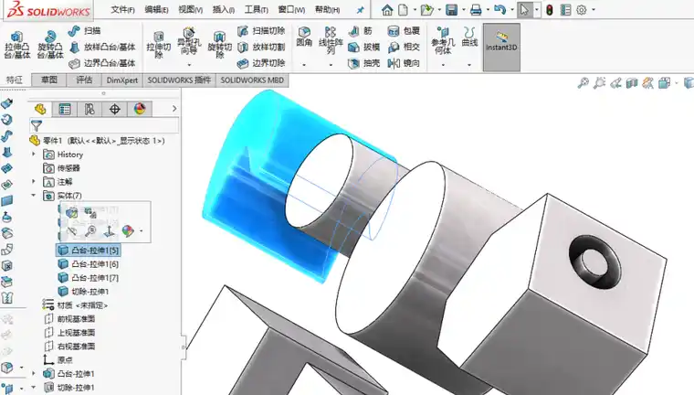 COMSOL分块网格划分技术（SolidWorks分块导入划分详细版）的图16